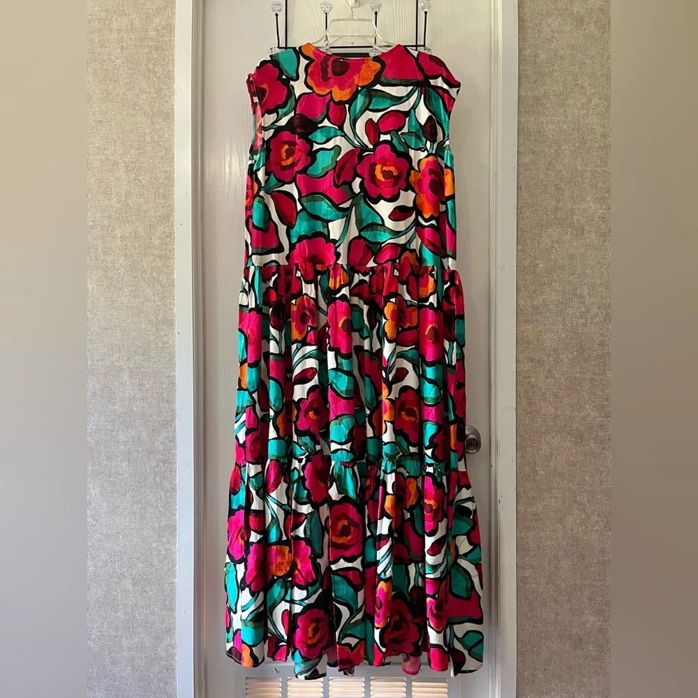 Corey Lynn Calter Colorful Floral Maxi-Dress - Picture 5 of 7